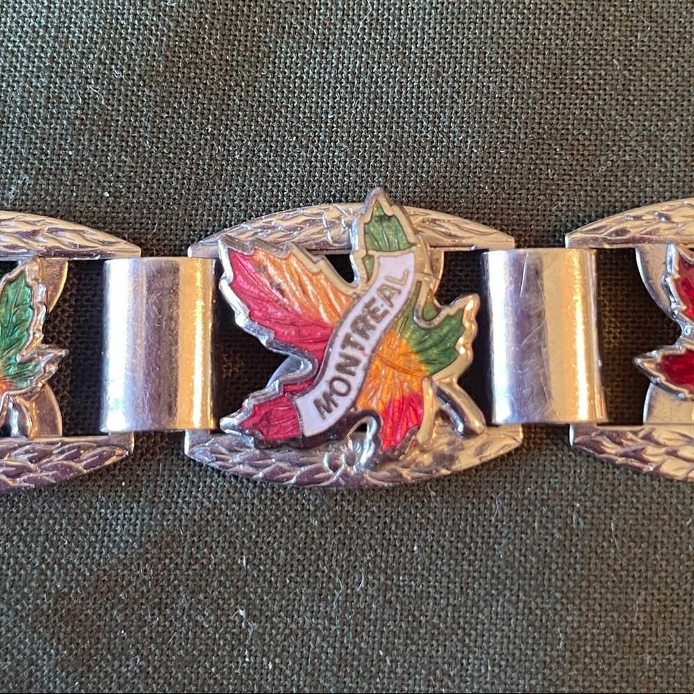 Montreal  Canada leaf bracelet